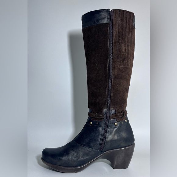 NAOT ‘Gratify’ Brown Suede Leather Boots Tall Heels Women’s 38 - Picture 4 of 14